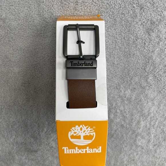 NEW Timberland Men's 32"-44" Reversible Full Grain Leather Cut-To-Fit Belt Brown - Picture 1 of 5